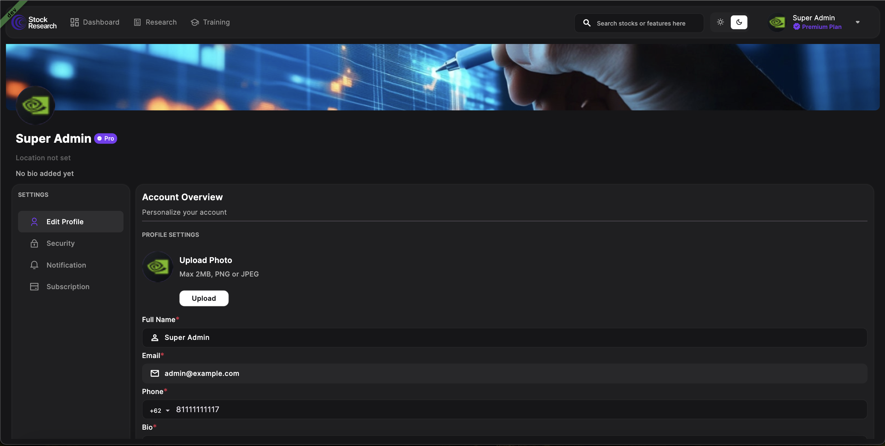 Account & Settings screenshot 1